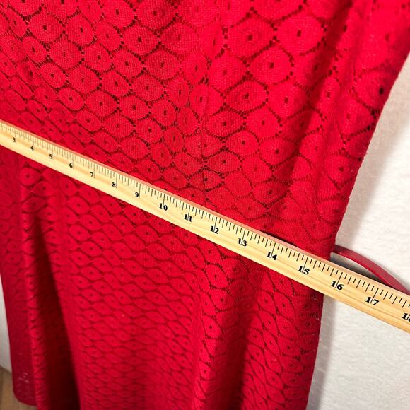 Black Label by Evan Picone Short Knee Length Lace Dress 8 Tradwife Twee Feminine - Picture 12 of 16